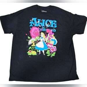 Disney Adult Alice in Wonderland Mostly Mad Tea Party Shirt. Size XL, New!